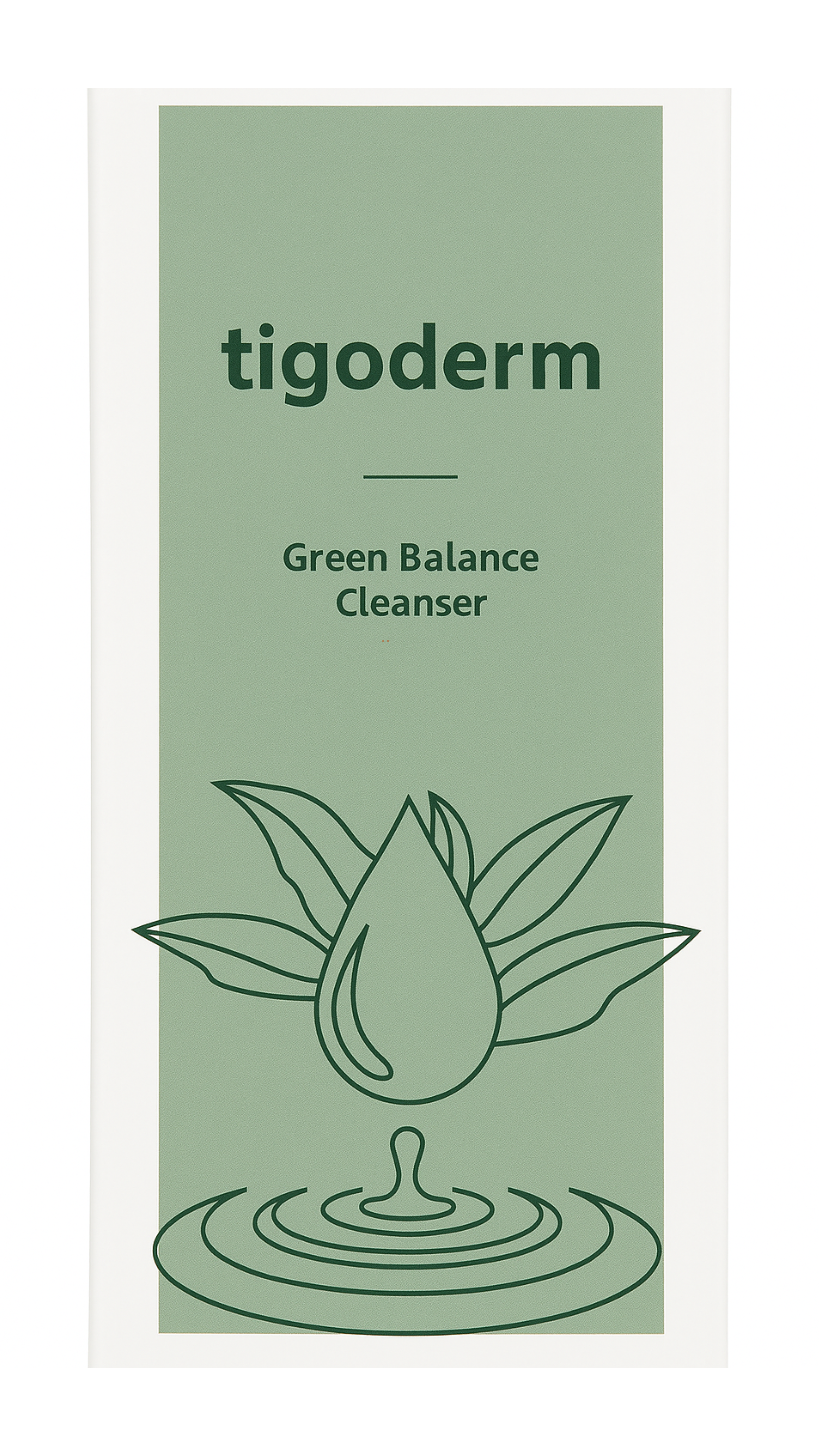 tigoderm Green Balance Cleanser: Milder Gesichtsreiniger mit Hyaluron und Grüntee-Extrakt für reine Haut.