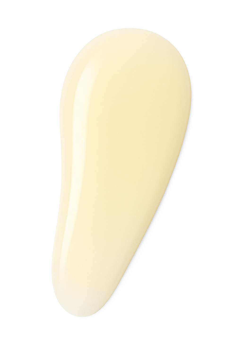 Textur des tigoderm Anti-Aging Lifting Serums: Gelblicher Serum-Tropfen mit EGCG und Peptiden auf weißem Hintergrund.