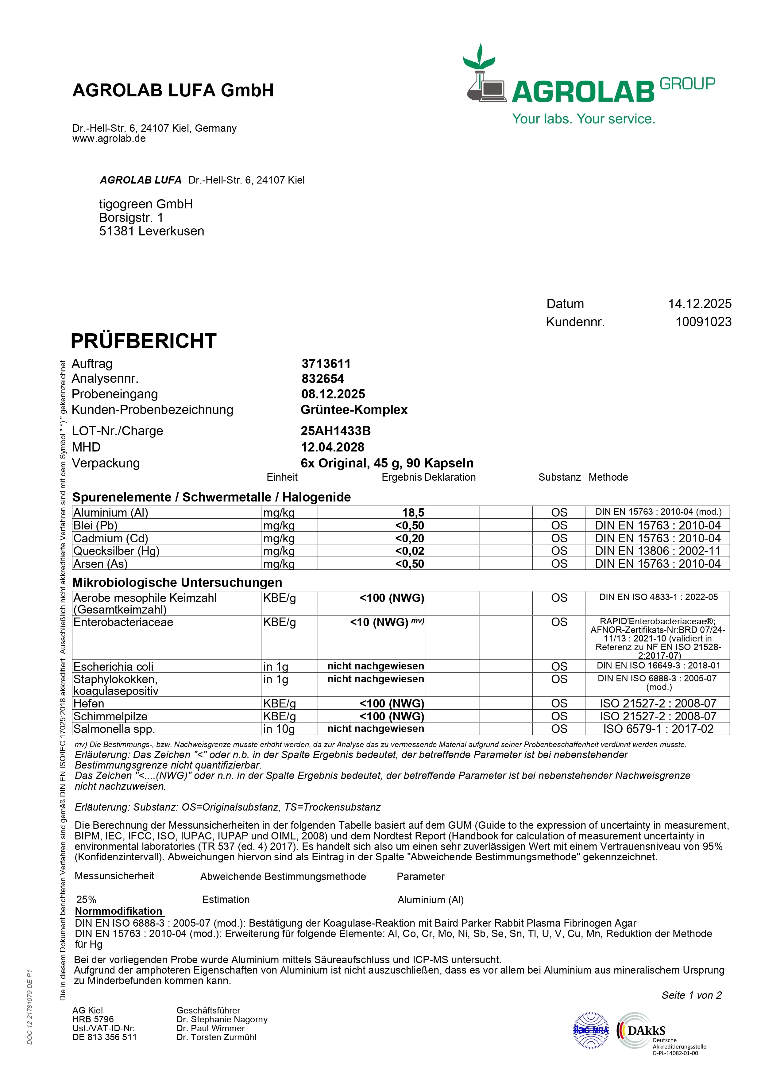Grüntee-Extrakt mit hohem EGCG-Gehalt (90 Kapseln) | tigovit