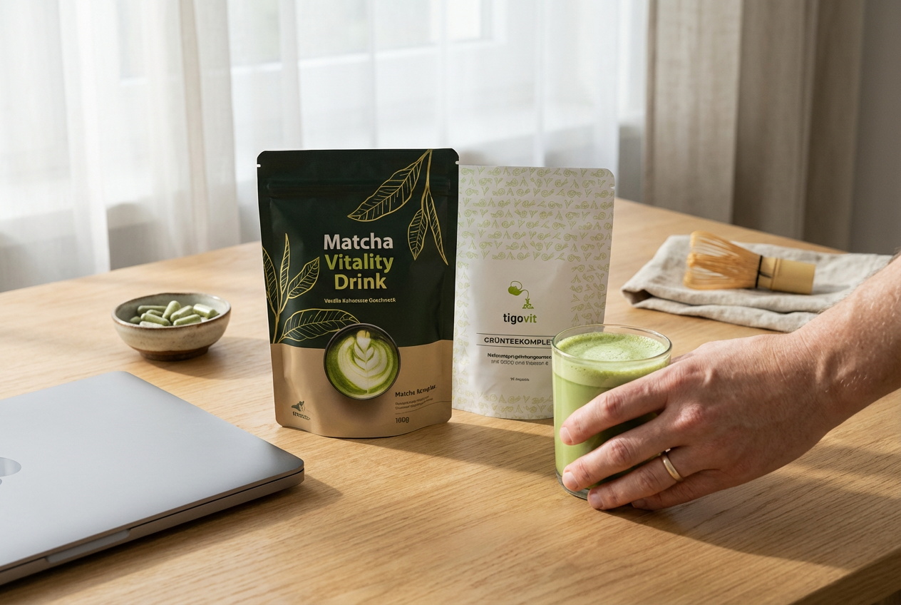 Green Vitality Duo – Matcha Pulver & EGCG Kapseln Set | tigogreen